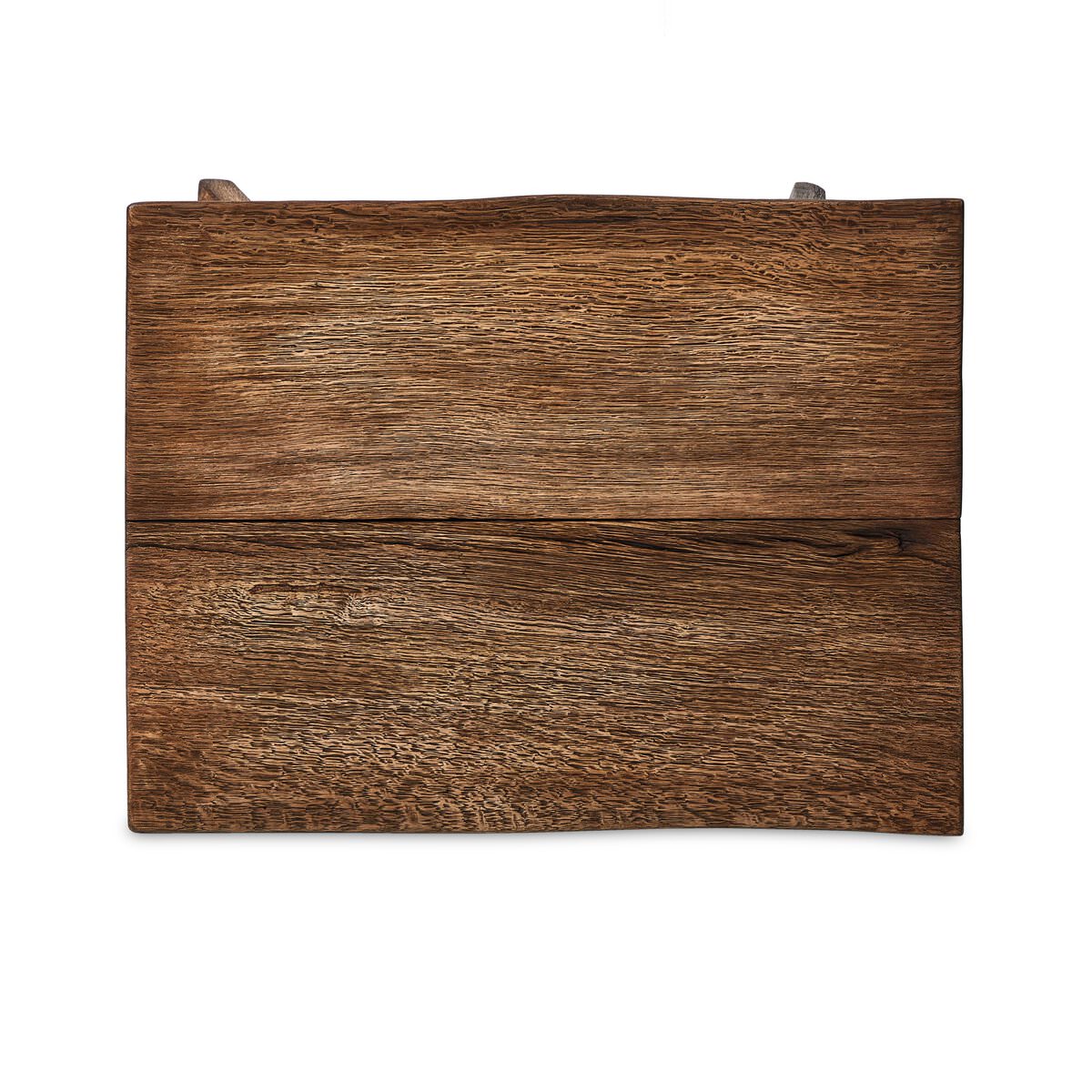 Table d'appoint Four Hands Elio en chêne blanchi brûlé