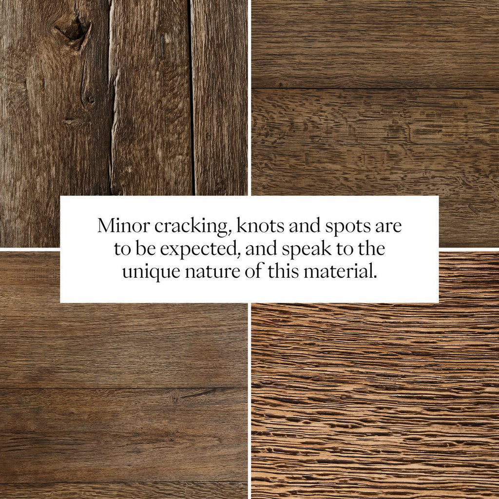 Table d'appoint Four Hands Elio en chêne blanchi brûlé