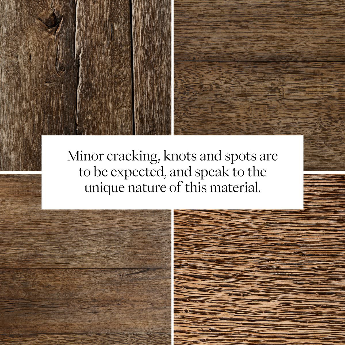 Table d'appoint Four Hands Elio en chêne blanchi brûlé