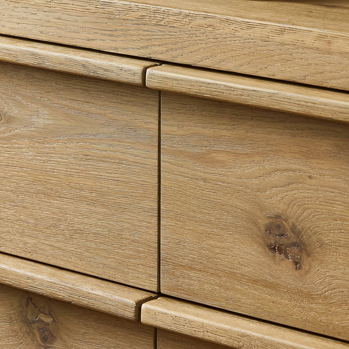 Commode Four Hands Emmer à 6 tiroirs en placage de chêne fumé vieilli