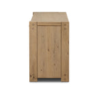 Commode Four Hands Emmer à 6 tiroirs en placage de chêne fumé vieilli