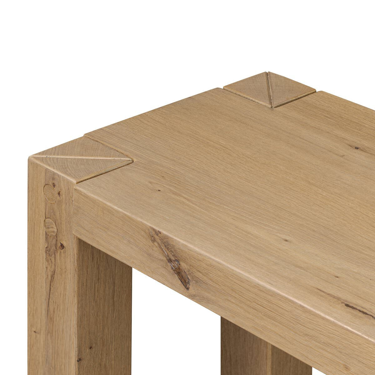 Console Four Hands Emmer en chêne fumé vieilli