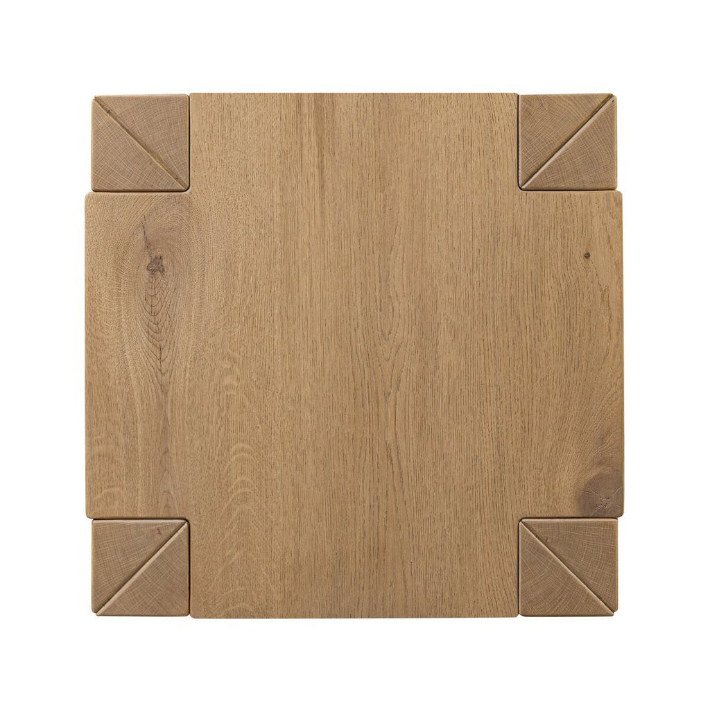 Table d'appoint Four Hands Emmer en chêne fumé vieilli