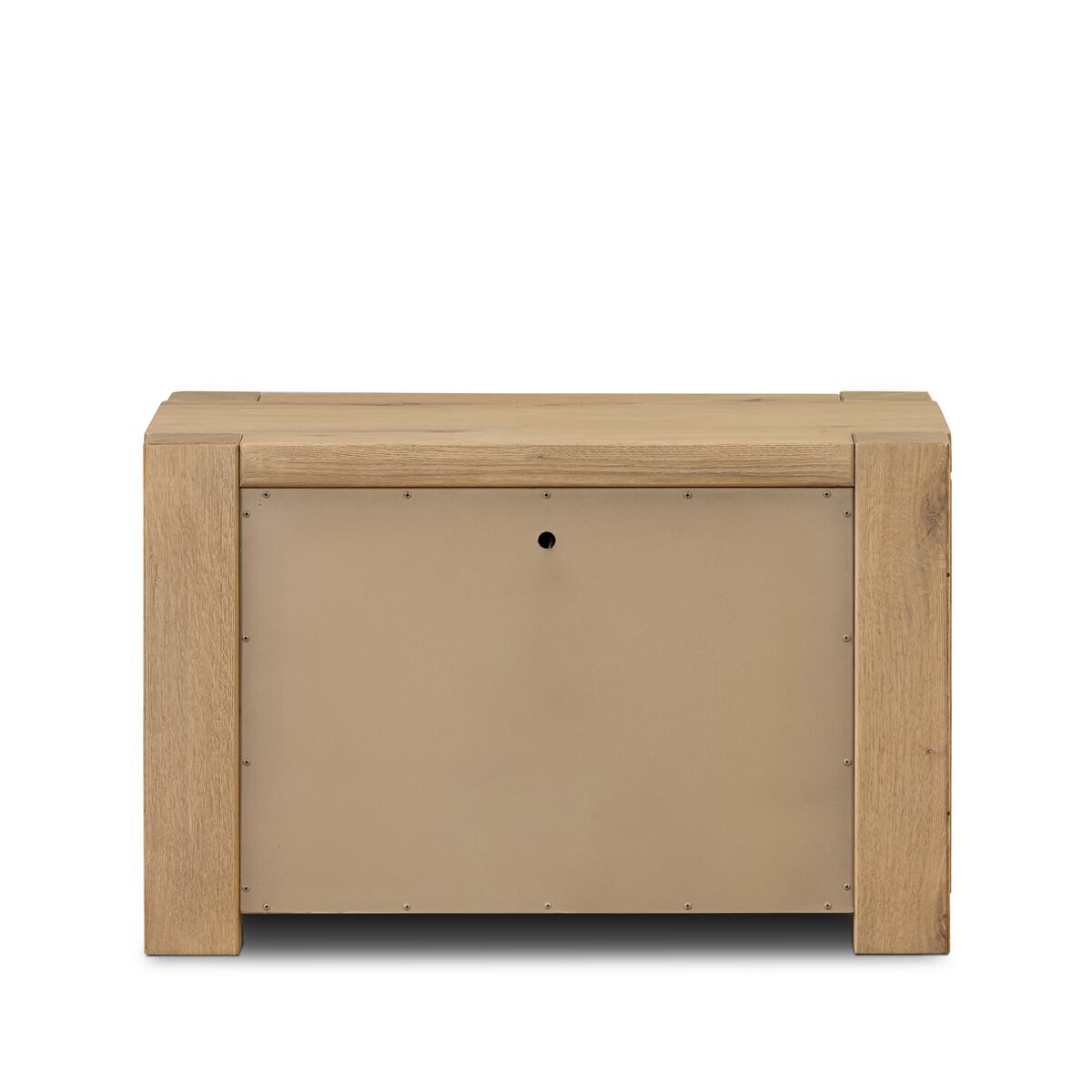 Table de chevet Four Hands Emmer en chêne fumé vieilli