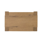 Table de chevet Four Hands Emmer en chêne fumé vieilli