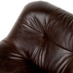 Fauteuil pivotant Four Hands Farley couleur Conroe Cigar
