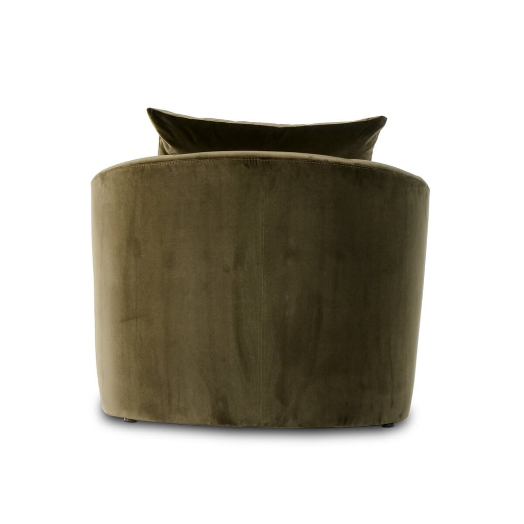 Chaise longue Four Hands Farrah couleur olive Surrey