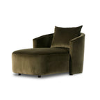 Chaise longue Four Hands Farrah couleur olive Surrey