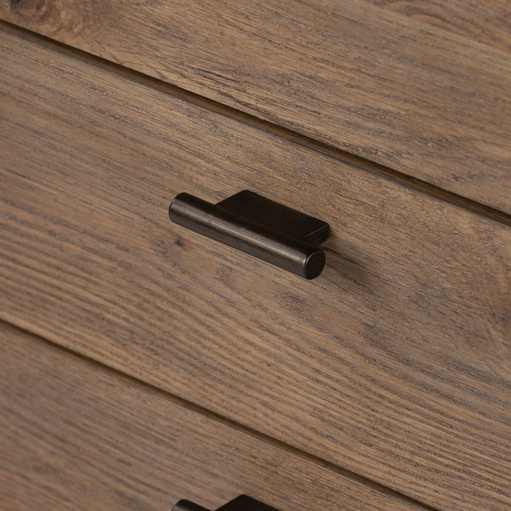 Table de chevet Four Hands Glenview en placage de chêne vieilli