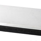 Console en fer martelé Four Hands et marbre blanc