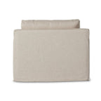 Fauteuil pivotant Four Hands Hampton avec housse amovible couleur crème Evere