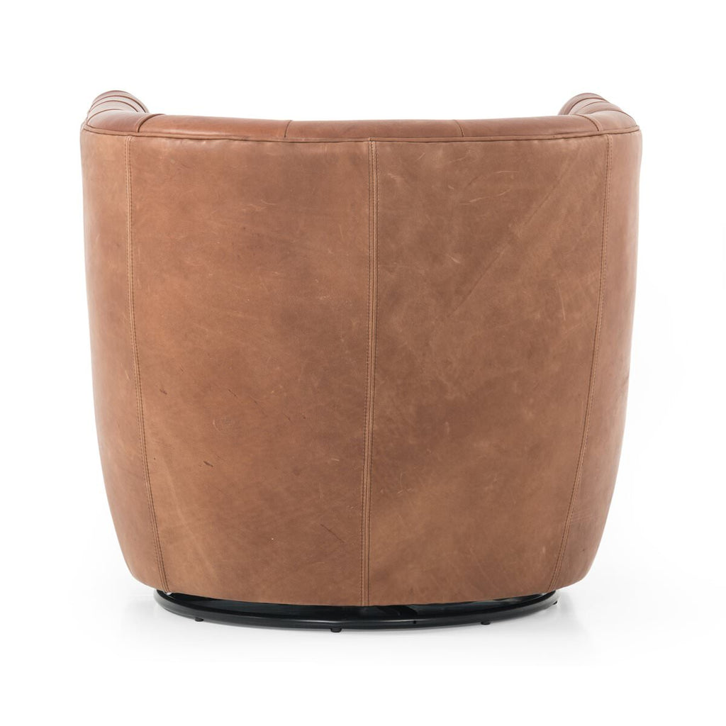 Fauteuil pivotant Four Hands Hanover en coloris Sienne Héritage