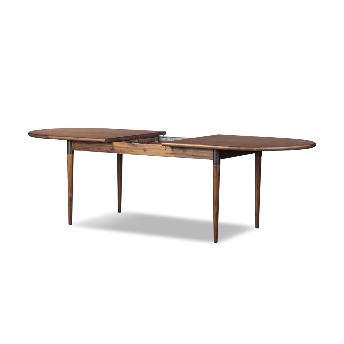 Table de salle à manger ovale extensible Four Hands Harper 84-104 po, noyer grillé