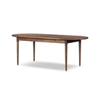 Table de salle à manger ovale extensible Four Hands Harper 84-104 po, noyer grillé