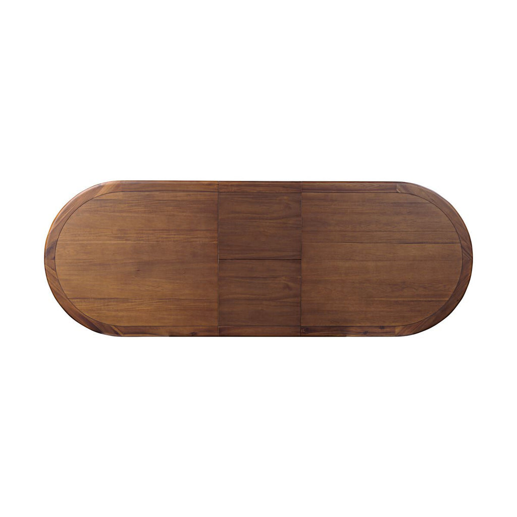 Table de salle à manger ovale extensible Four Hands Harper 84-104 po, noyer grillé