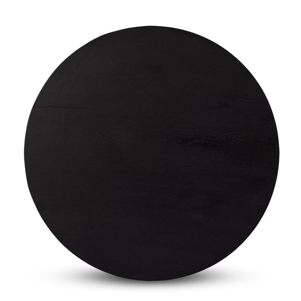 Table basse ronde Humphrey de Four Hands, coloris Charbon sur chêne