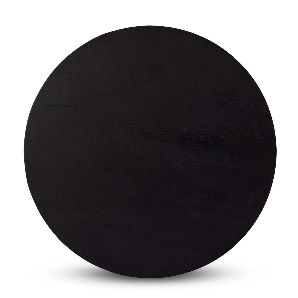 Table basse ronde Humphrey de Four Hands, coloris Charbon sur chêne