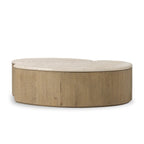 Table basse Four Hands Ingrid en marbre cappuccino