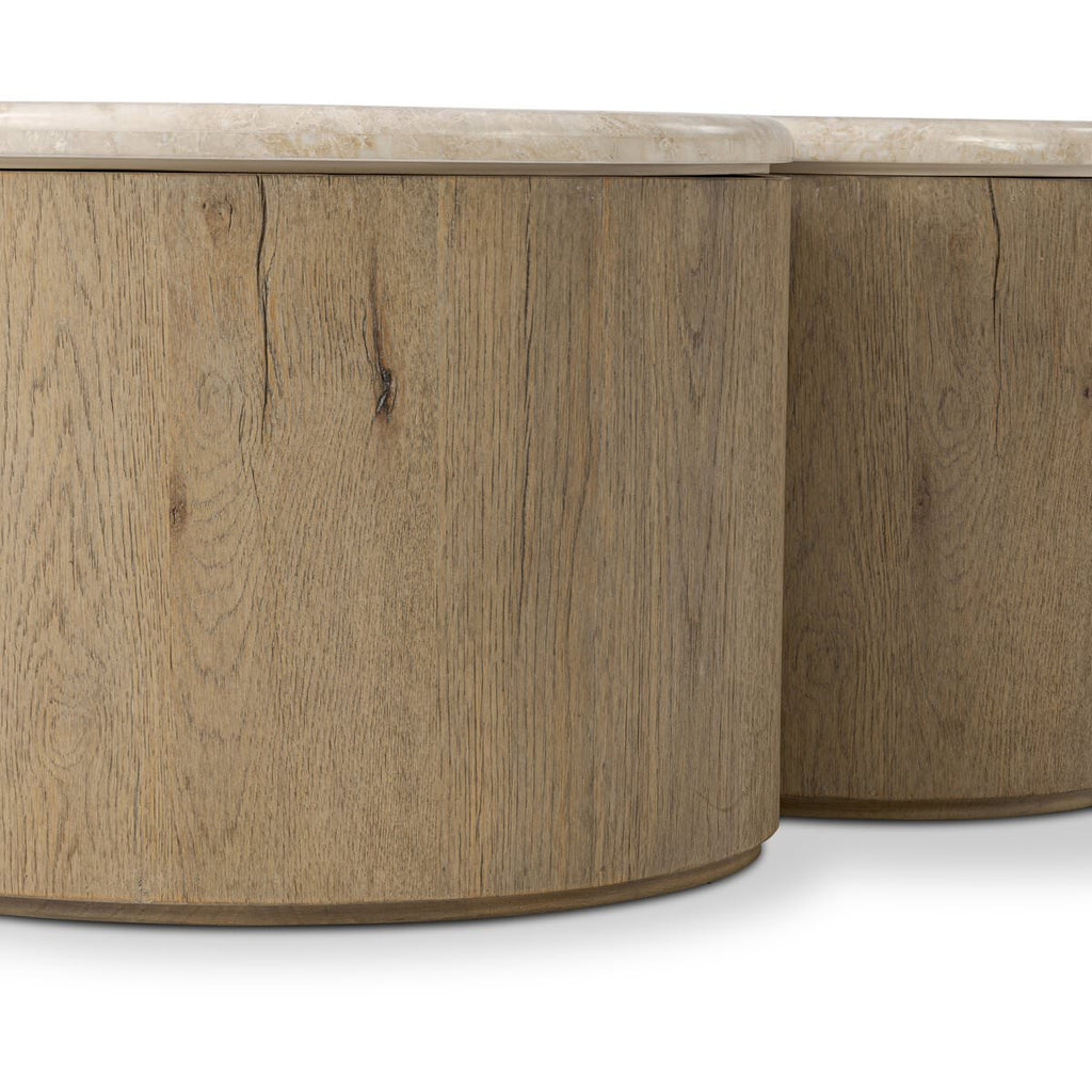Table basse Four Hands Ingrid en marbre cappuccino