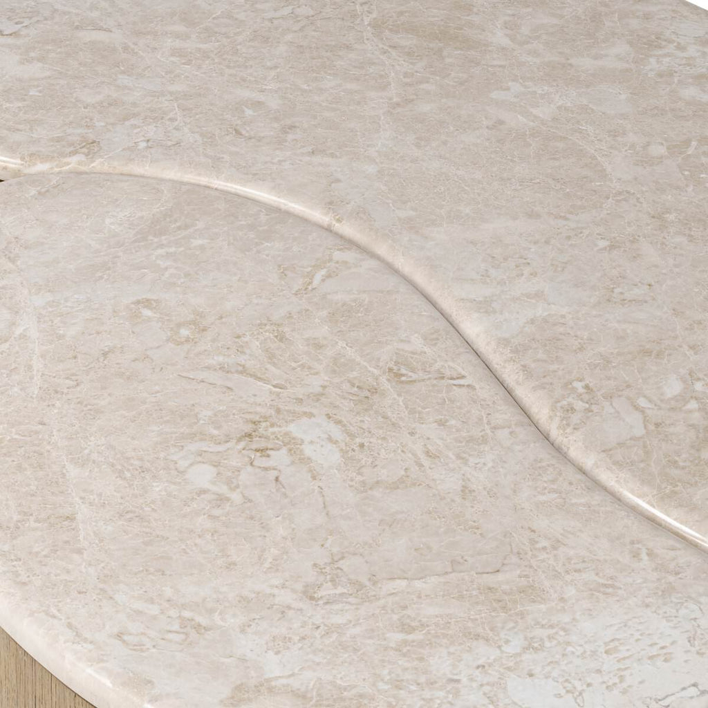 Table basse Four Hands Ingrid en marbre cappuccino