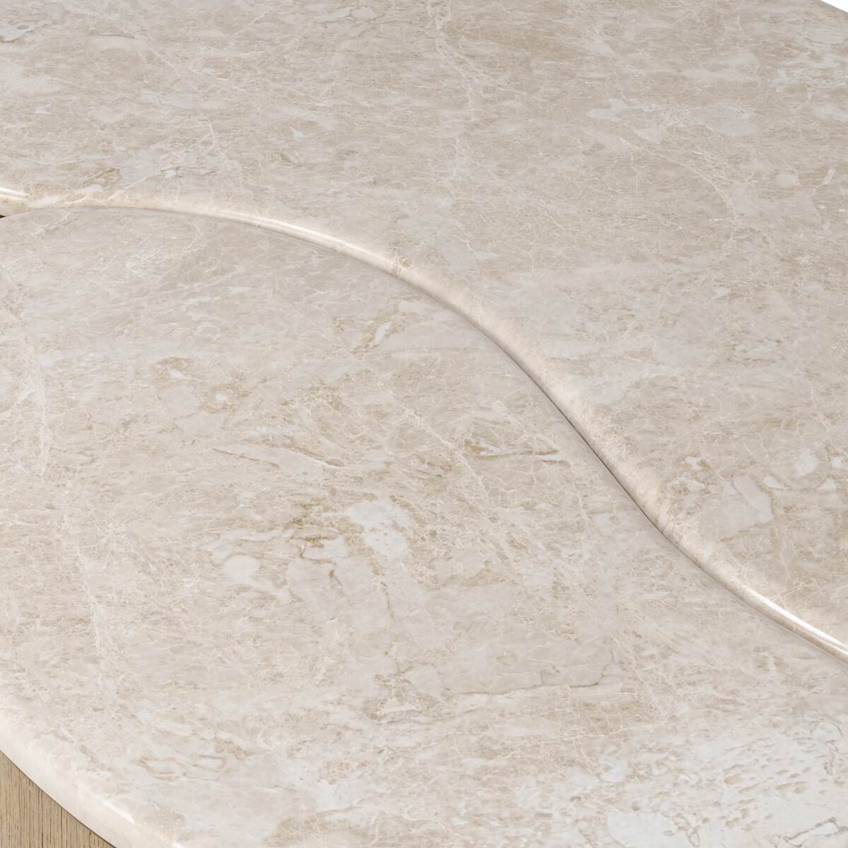 Table basse Four Hands Ingrid en marbre cappuccino