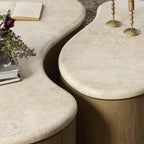 Table basse Four Hands Ingrid en marbre cappuccino