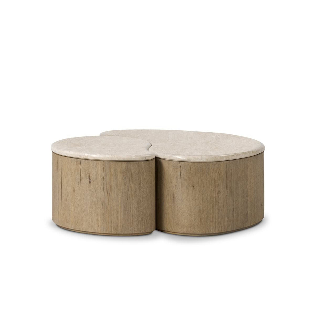 Table basse Four Hands Ingrid en marbre cappuccino