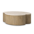 Table basse Four Hands Ingrid en marbre cappuccino