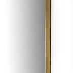 Miroir Jacques à quatre mains en laiton antique