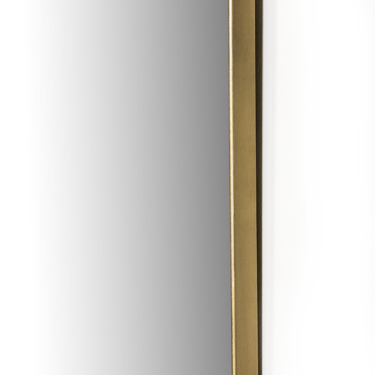 Miroir Jacques à quatre mains en laiton antique