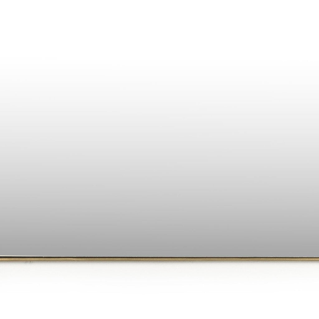 Miroir Jacques à quatre mains en laiton antique