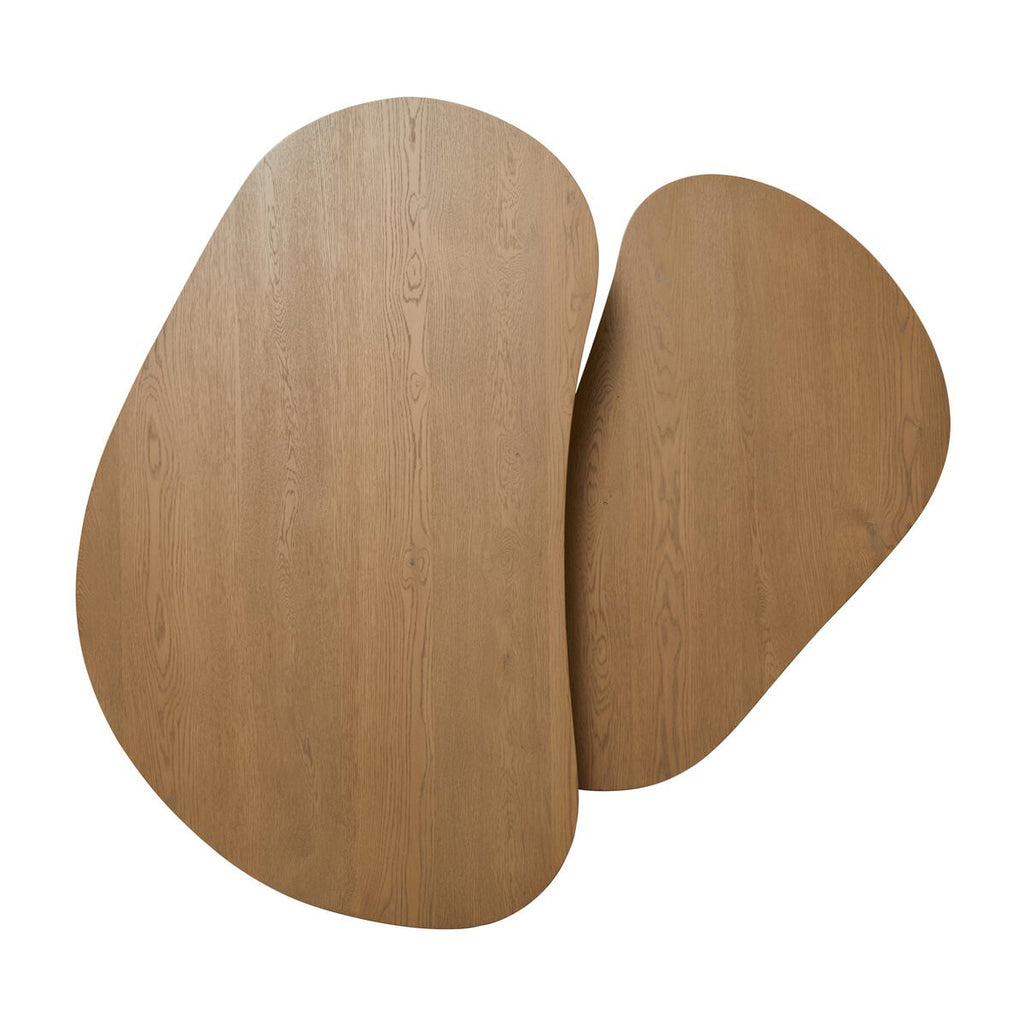 Ensemble de tables basses gigognes Four Hands Joji en placage chêne naturel