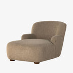 Chaise longue Four Hands Kadon en peau de mouton camel