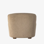 Chaise longue Four Hands Kadon en peau de mouton camel