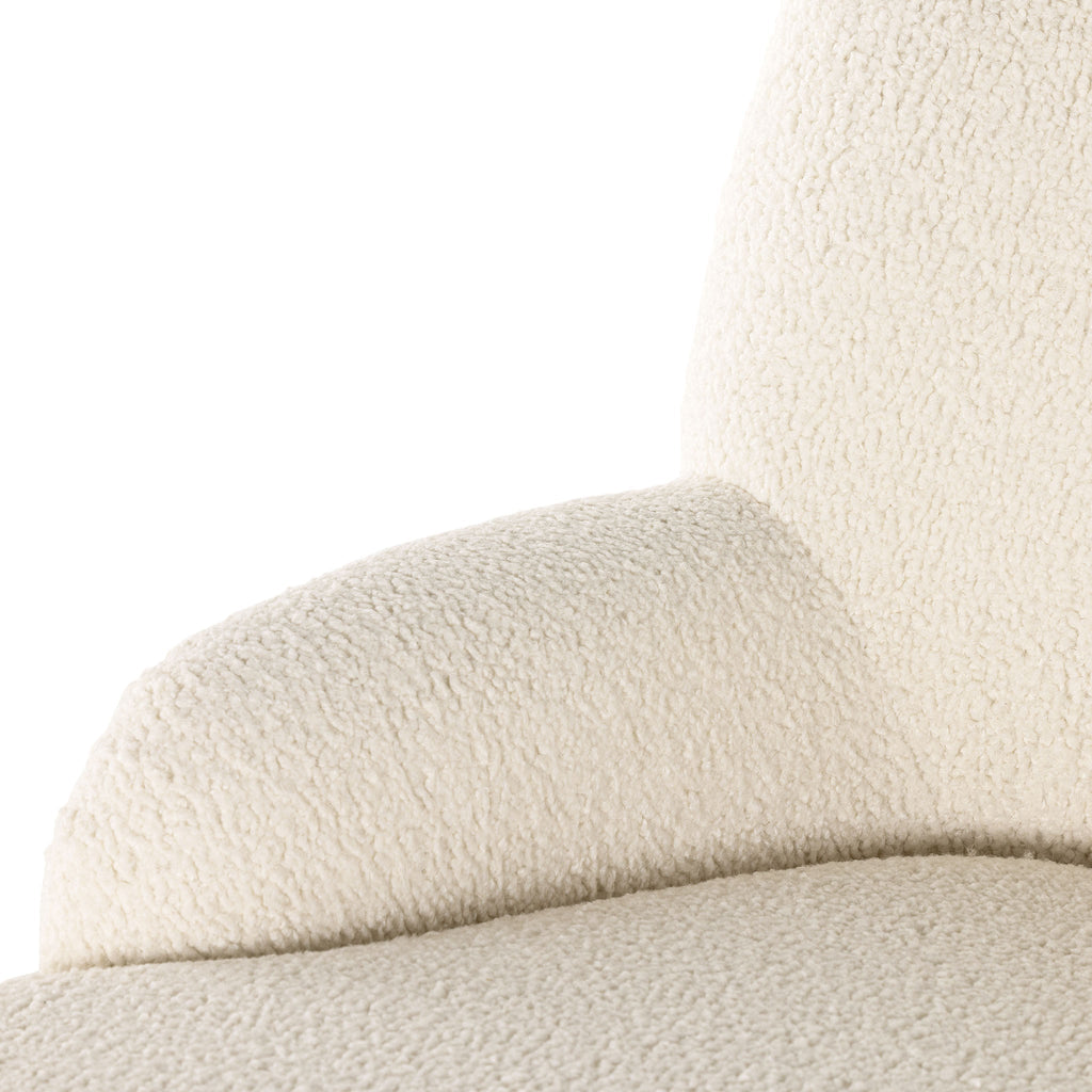 Chaise longue Four Hands Kadon en peau de mouton naturelle