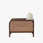 Fauteuil Kalani Four Hands couleur crème Alcala