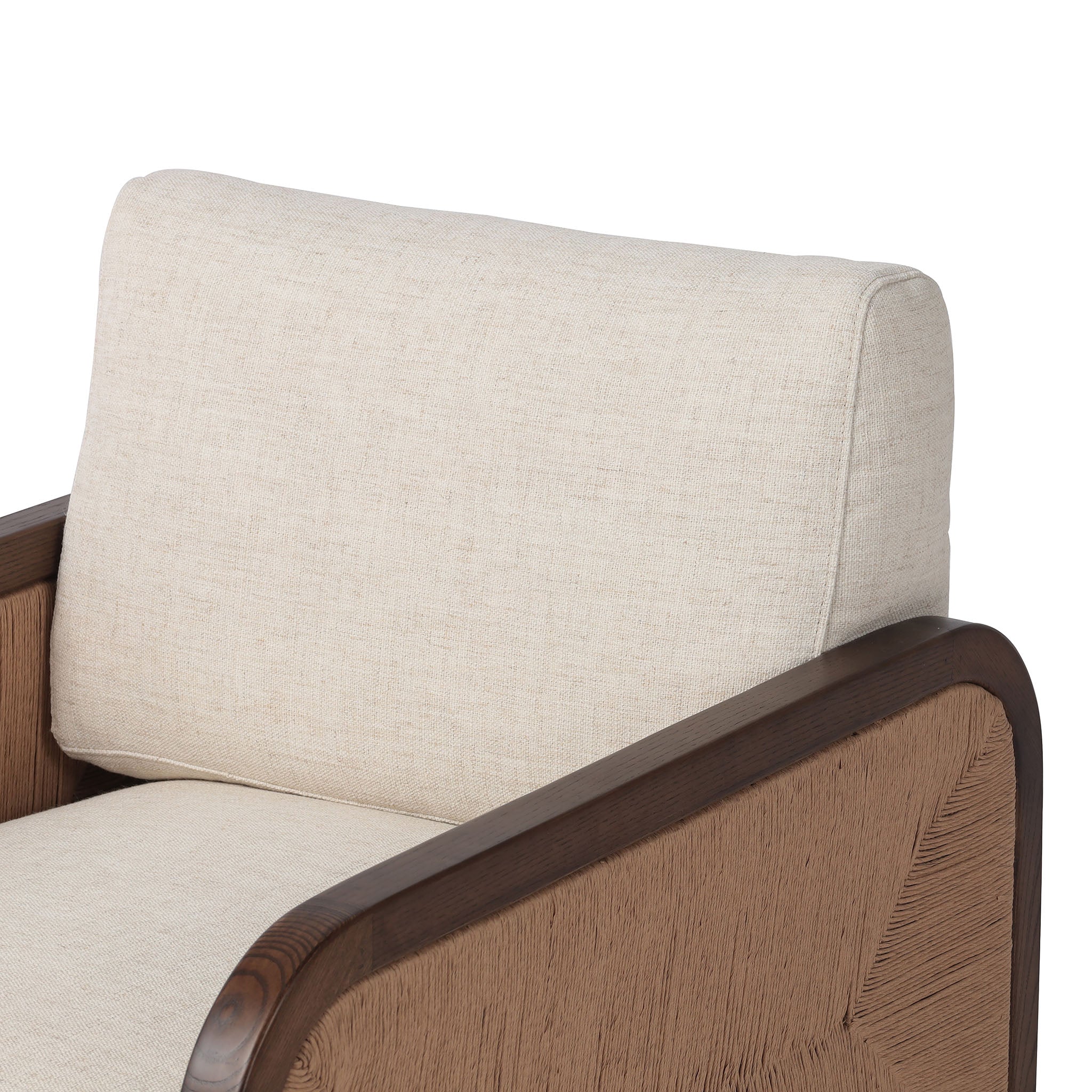 Fauteuil Kalani Four Hands couleur crème Alcala