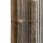 Applique murale Kenji Four Hands en verre cannelé transparent