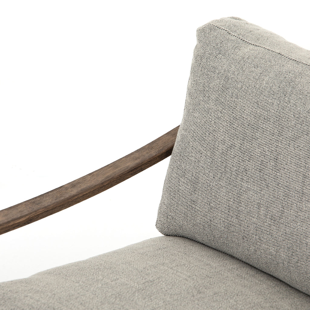 Fauteuil Kennedy Four Hands en gabardine grise