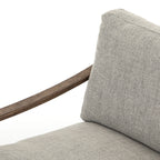 Fauteuil Kennedy Four Hands en gabardine grise