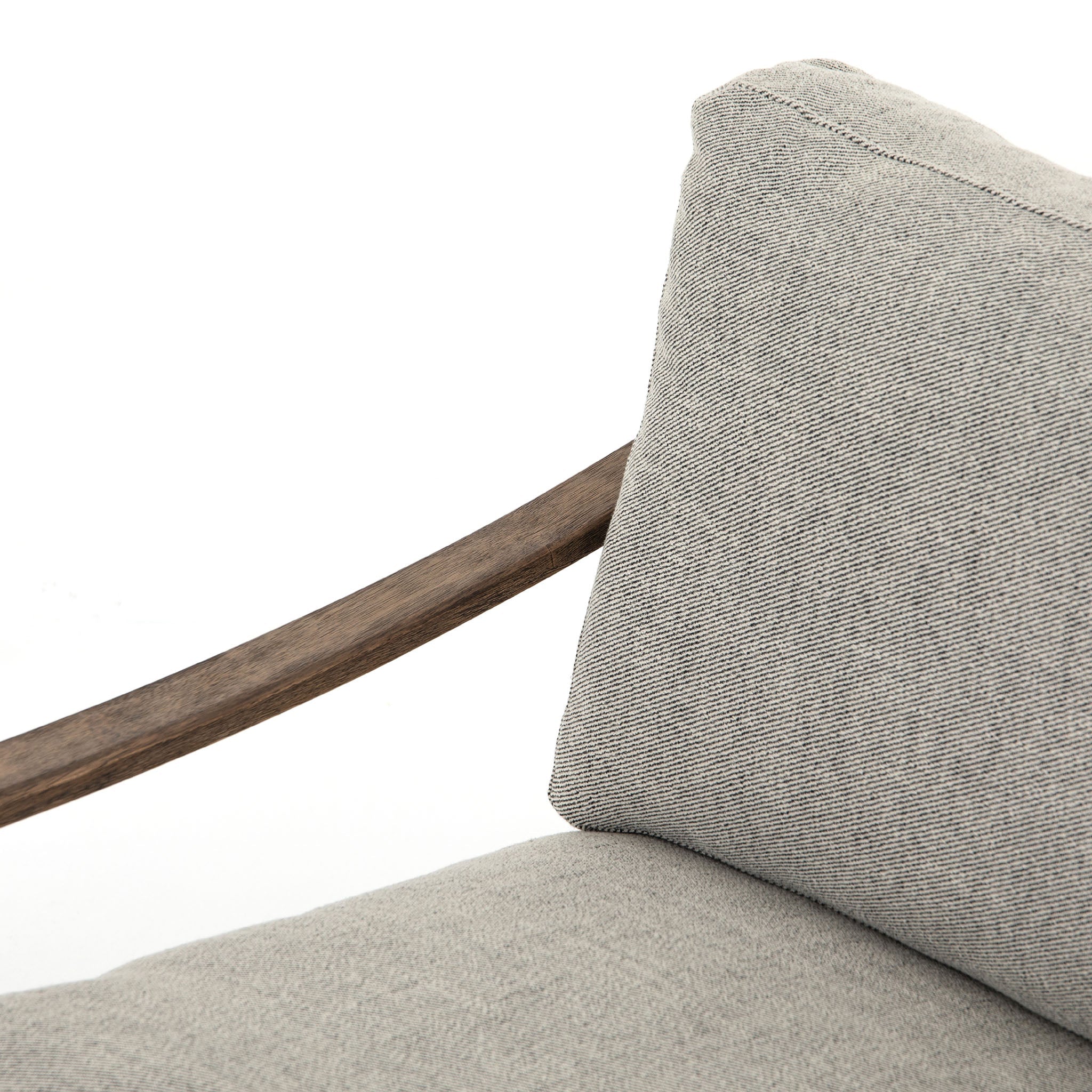 Fauteuil Kennedy Four Hands en gabardine grise