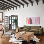 Fauteuil Kennedy Four Hands en gabardine grise