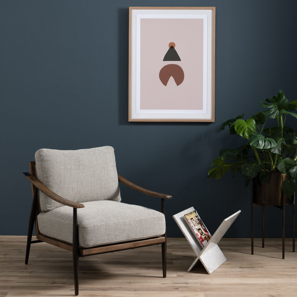 Fauteuil Kennedy Four Hands en gabardine grise