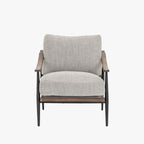 Fauteuil Kennedy Four Hands en gabardine grise