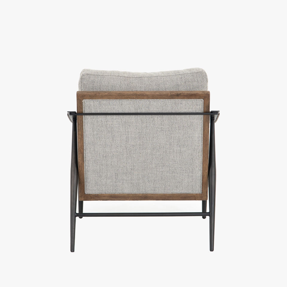 Fauteuil Kennedy Four Hands en gabardine grise