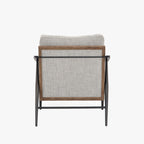 Fauteuil Kennedy Four Hands en gabardine grise
