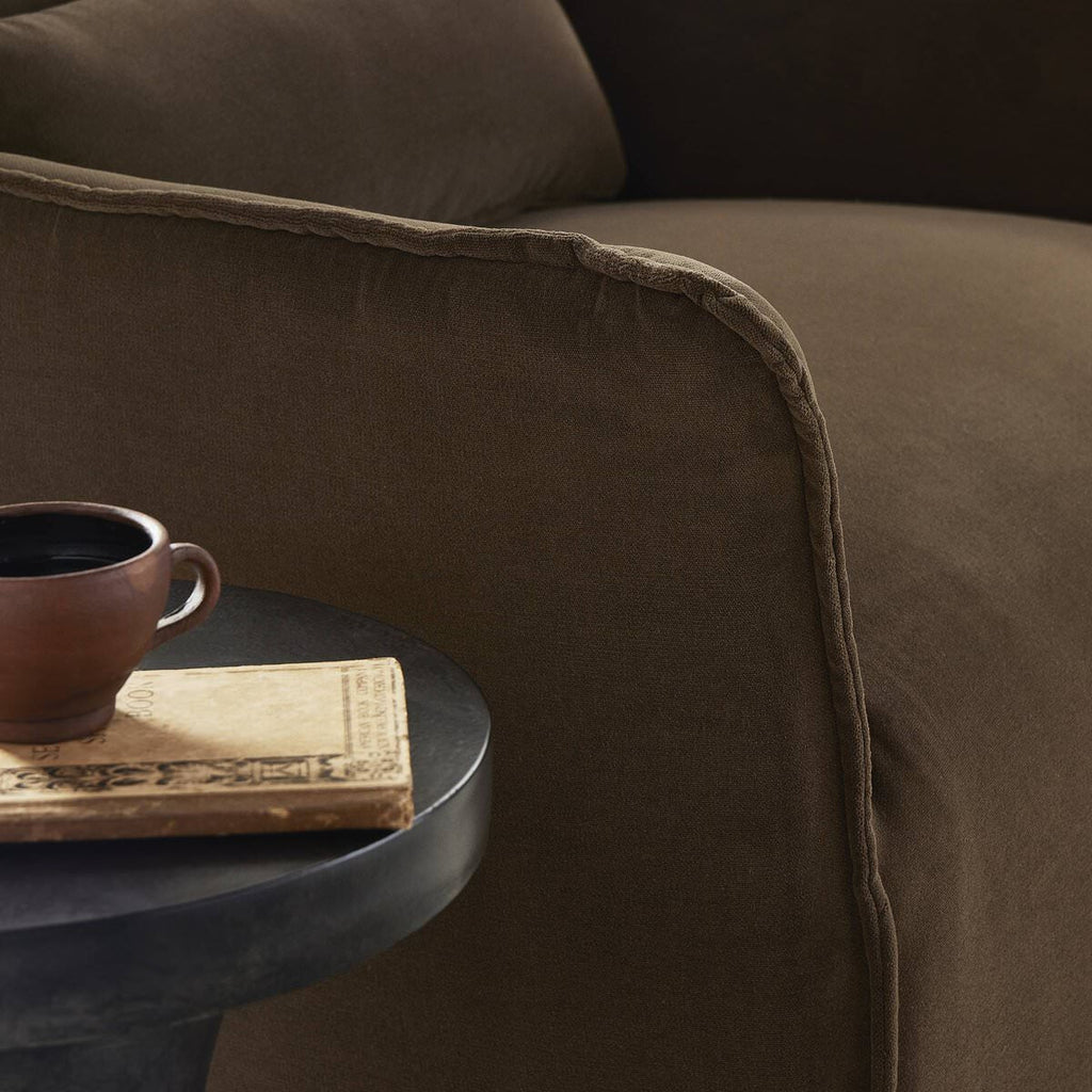 Fauteuil pivotant Four Hands Kimble couleur café Henry