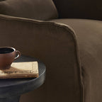 Fauteuil pivotant Four Hands Kimble couleur café Henry