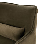 Fauteuil pivotant Four Hands Kimble couleur café Henry