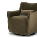 Fauteuil pivotant Four Hands Kimble couleur café Henry